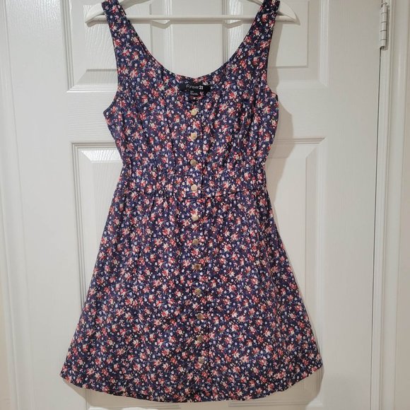 Floral Open Back Dress - Picture 1 of 3